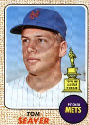 1968 Topps Baseball Cards      045      Tom Seaver DP